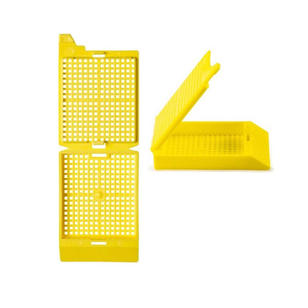 Yellow Embedding Cassettes - Case Of 500 (Acetal Plastic)