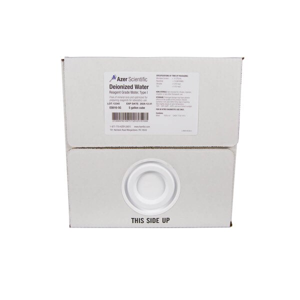 Deionized Water, Reagent Grade – 3.8 Liter Jug For Science Labs & Education